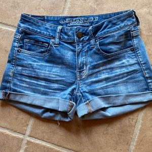 AE Super Super Stretch Denim Shorts